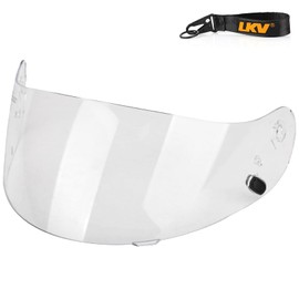LKV HJ-09 Visor Replacement Face Shield Motorcycle Helmet Visor Anti-Scratch for CL-15 CL-16 CL-17 CL-SP CS-R1 CS-R2 CS-R3 FS-10 FS-15 IS-16 (Clear)