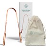Gutology Tongue Scraper - 100% Pure Copper - Helps Support