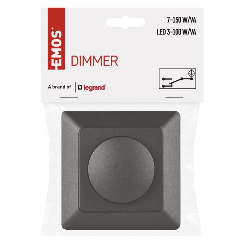 EMOS - LED dimmer switch with rotary knob - for
