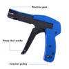 Cable Tie Pliers Clamping Tool 2.2-4.8 mm for Cable Ties,