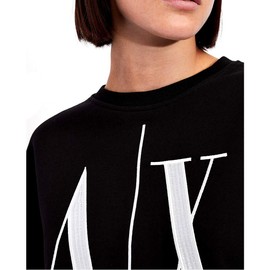 Armani Exchange Women's Icon Project Sweat Sweatshirt, black