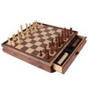 GSE Games & Sports Expert 15" Large Wooden 2-in-1 Chess