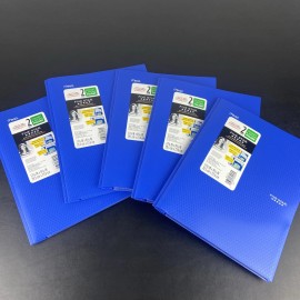 Mead/  FIVE STAR Lot Of 5 Five Star Plastic Folder with Prongs 2 Pockets Blue