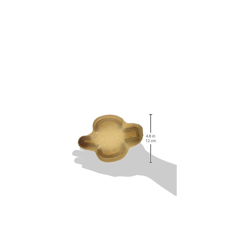 Decora 5" Colomba Pans, Cellulose Paper Brown, 9 x 9