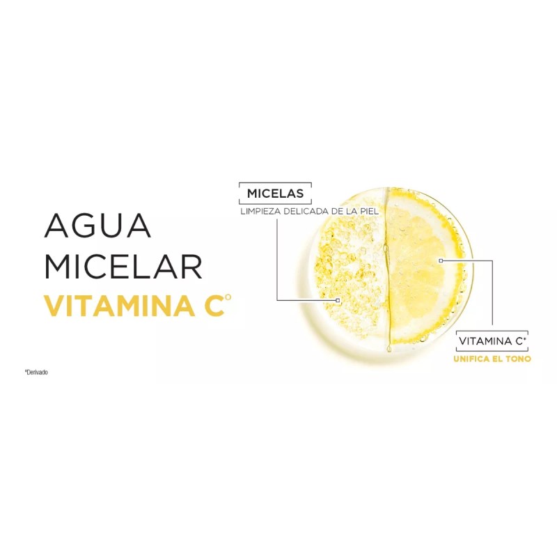 AGUA Garnier Agua Micelar Vitamin C Aclara Desmaq 400ml Toda
