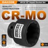 DAKCOS 4pcs 1/2" Impact Wrench Nuts Set 24mm 30mm 32mm