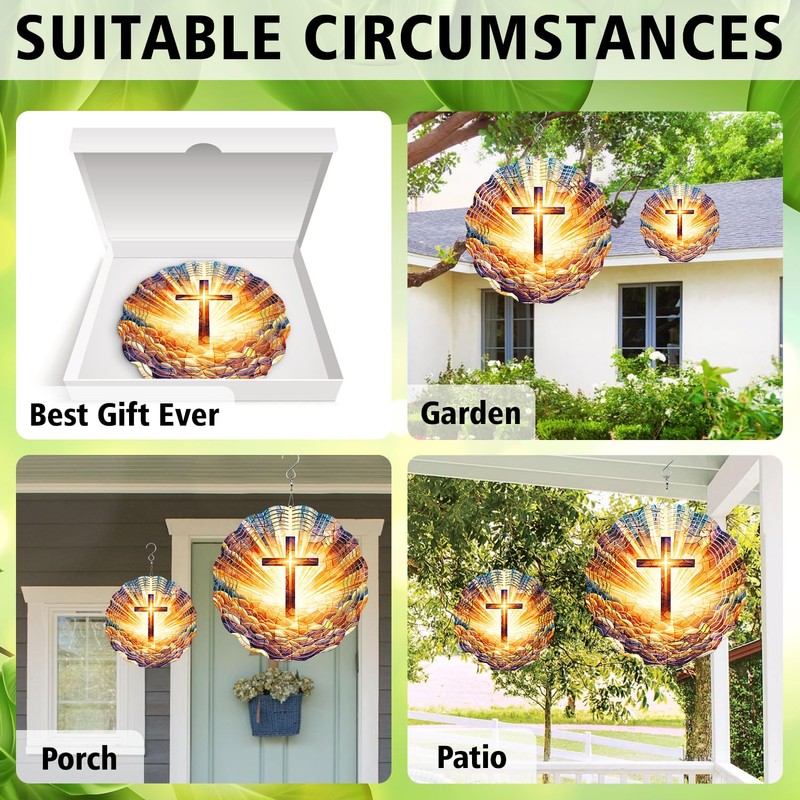 Cross Wind Spinner, Cross Wind Spinner Hanging for Yard and