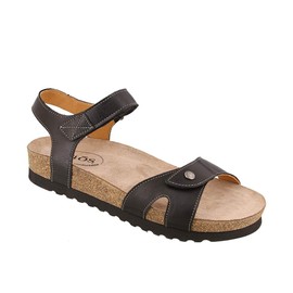 Taos Footwear Women's Luvie Black Sandal 6-6.5 M US