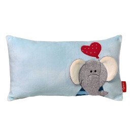 SIGIKID 40994 Kuschelkissen, Polyester, Lolo Lombardo Mädchen und Jungen Babyspielzeug empfohlen ab Geburt blau, 20 x 8 x 35