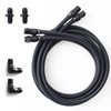 6AN Transmission Cooling Line Hose Compatible with 4L60 700R4 TH350