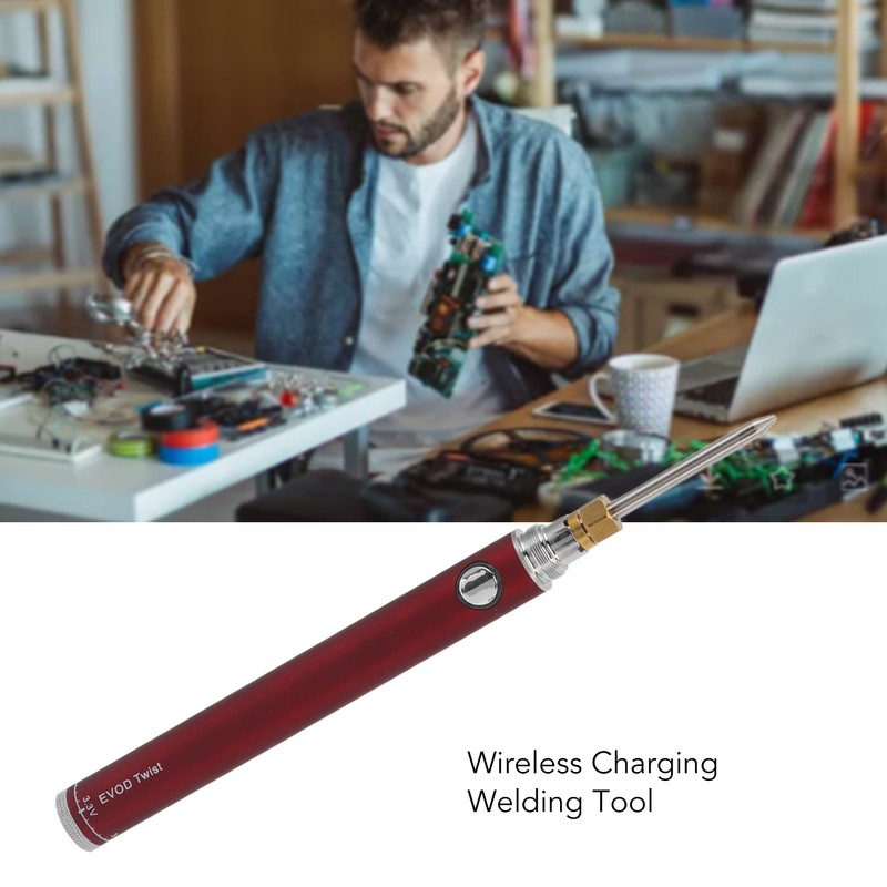 Wireless Charging Welding Pen Rechargeable Soldering Iron Tip Tool with