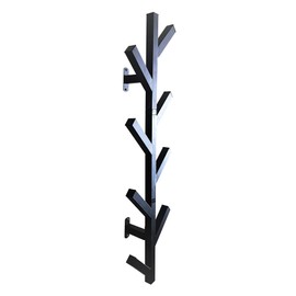 PREMIUM RACKS Coat Rack & Hat Rack - Modern Design - Wall Mounted - Stylish - (Black)