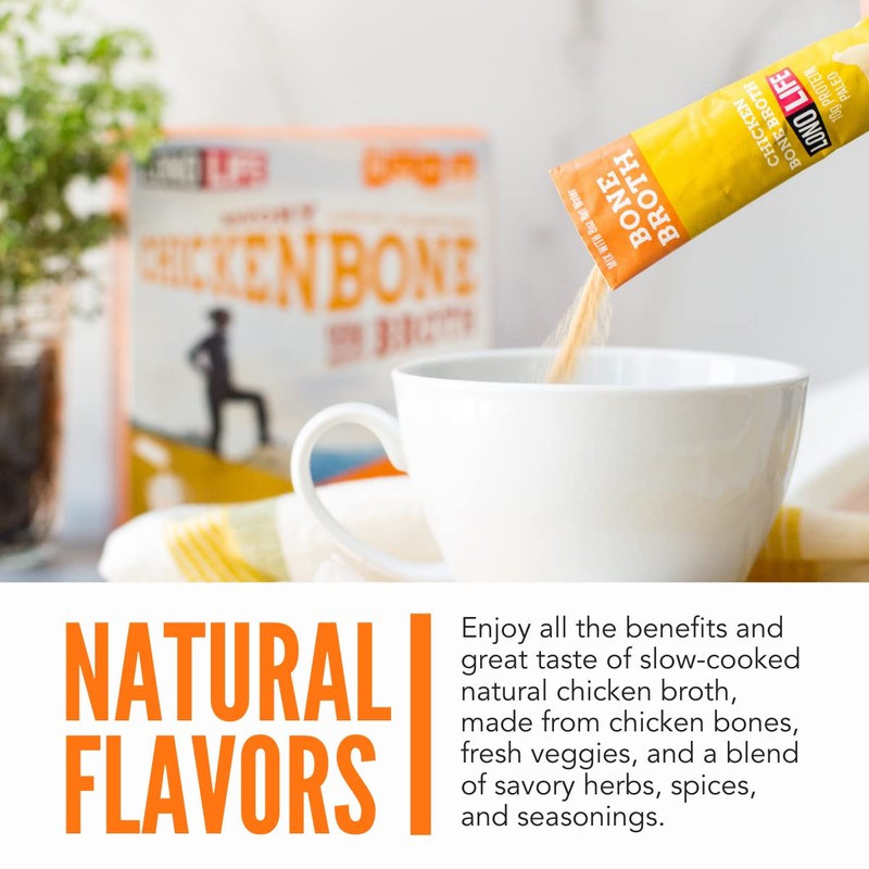 LonoLife Reduced Sodium Chicken Bone Broth Powder Mix | 10g