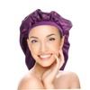 Healvian 1set Elastic Band Silk Sleeping Hat for Women Hair