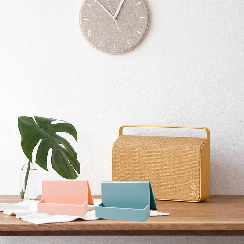 Adipn 3 Pcs Business Card Holder Plastic Name Card Case