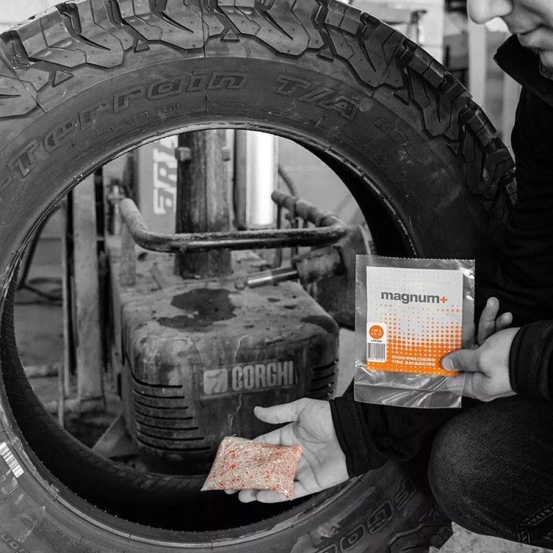 Magnum+ Tire Balancing Beads, 13OZ Wheel Balance Beads TPMS Compatible,