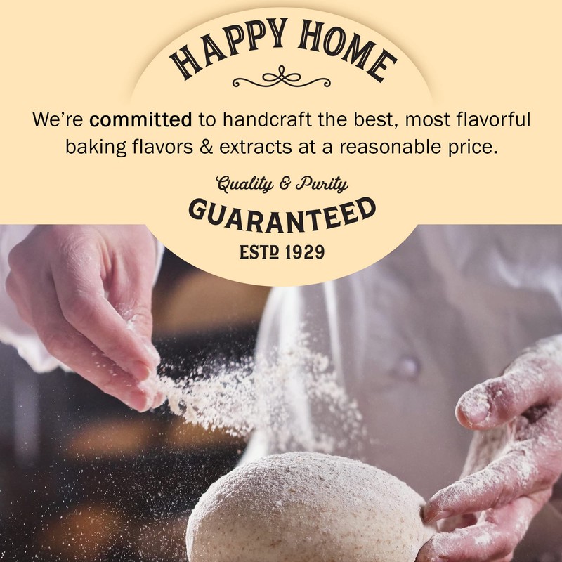 Happy Home Premium Natural Peach Flavor - Certified Kosher, 4