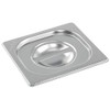 Vogue Stainless Steel 1/6 Gastronorm Pan Lid, Silver, Compatible with