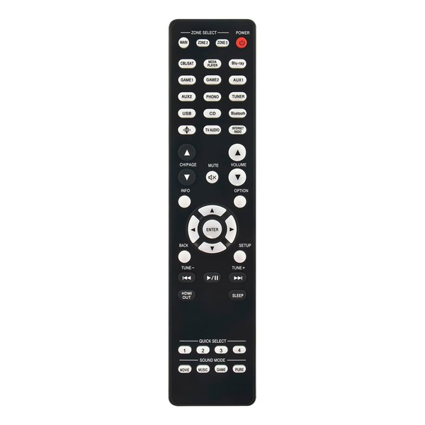 New RC-1256 Replaced Remote Control fit for Denon AV Receiver