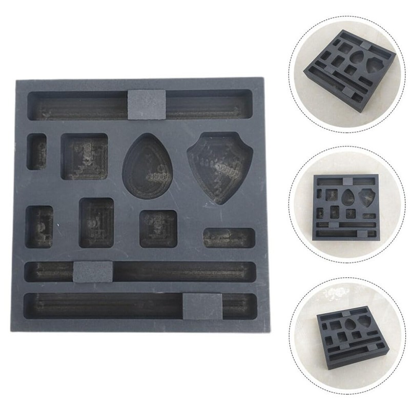 OSALADI Graphite Mould 11 Holes Ingot Mould Metal Melt Casting