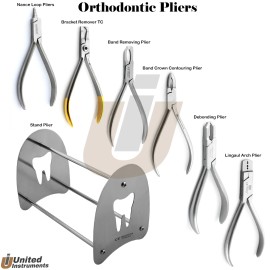 Medentra Orthodontic Loop Forming Plier Braces Band & Bracket Removing Contouring Pliers - Bands & Crown Contouring Plier
