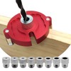 Woodworking Self-Centering Doweling Jig Drill Kit Vertical Hole Drilling Guide
