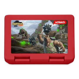 Spreadshirt Schleich Eldrador Creatures Steinwelt Lunch Box, One Size, Red