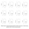 Coffin Press on Nails Short Fake Nails French Tip Nails