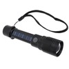 LED Flashlight Zoomable 3 Light Modes USB Or Solar Charge