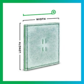 Filterbuy 20x20 Ring Panel Air Filter, 3-Ply MERV 8 Commercial HVAC AC Furnace Filters Replacement (1-Pack)