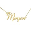 GR35Z9 Morgan Name Necklace Love Heart Pendant Necklace Dainty Stainless