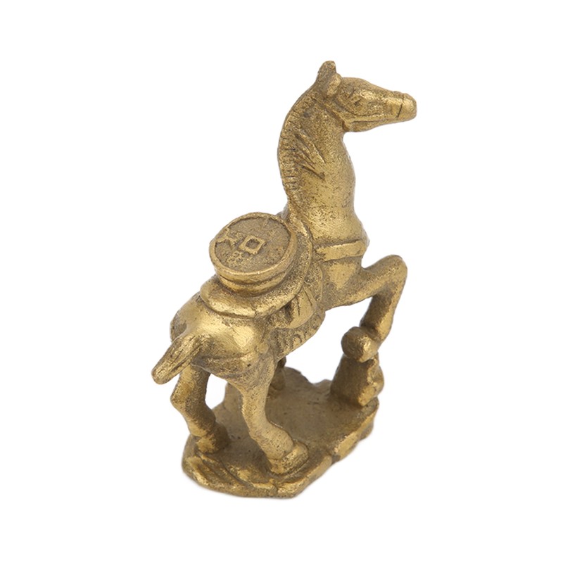 Copper Horse Ornaments Exquisite Durable Retro Craft Statue for Office