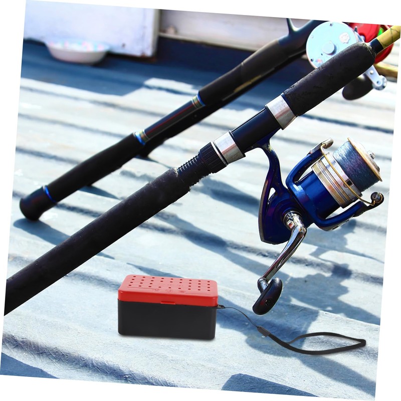BESPORTBLE 2 Pack Insulated Bait Cooler Red Worm Box for