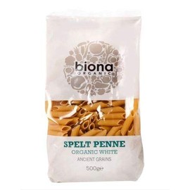 NT# Biona Organic White Spelt Penne 500G -Biona Organic White Spelt Penne is sourced from one of the oldest cultivated grains, and an ancient cousin of wheat