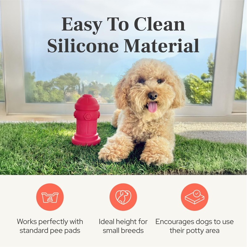 Small Dog Fire Hydrant 4x7 Silicone Soft Potty Training Aid