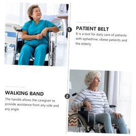 OHPHCALL Elderly Walking Harness Safety Harness Assistant Belt Comfortable Walking Belt for Seniors Adjustable Straps