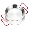 Stainless Steel Paella Pan with Red Handles (22 cm for