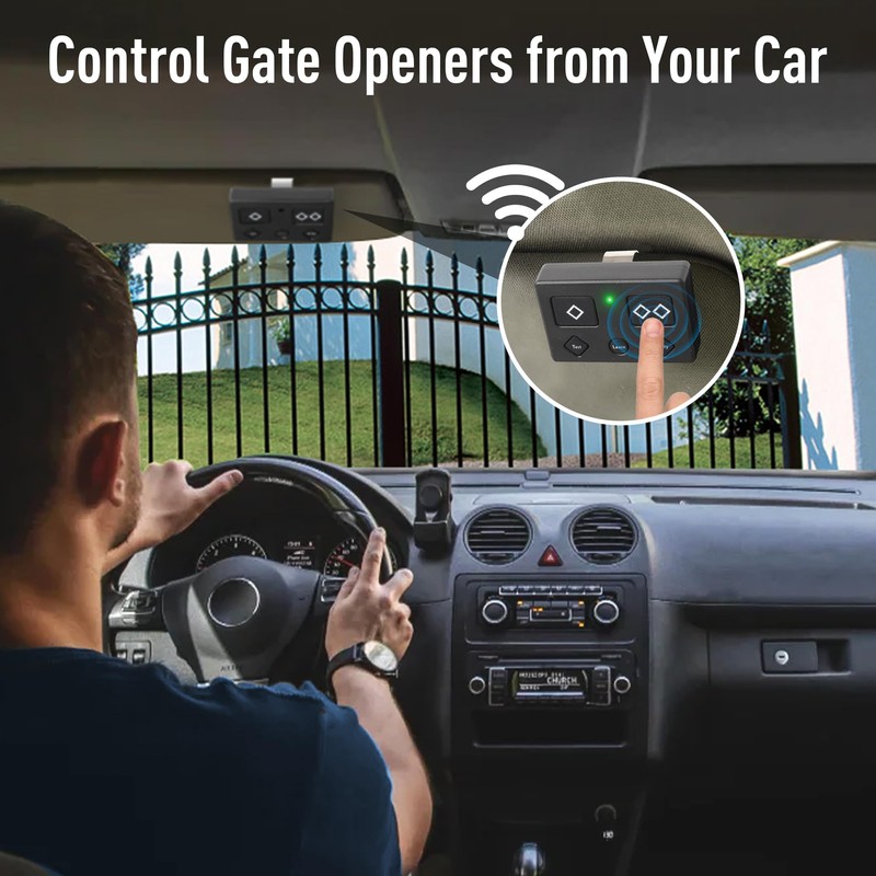 2 for Ghost Gate Opener Remote Automatic Premium 5-Button Transmitter