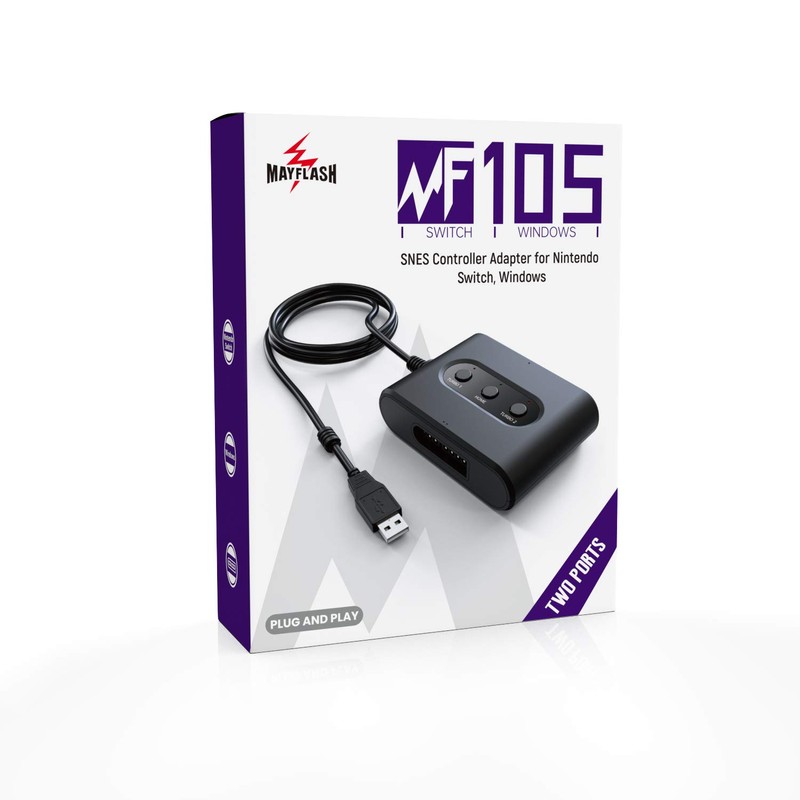MAYFLASH SNES Controller Adapter for Switch/Switch 2 & PC Windows