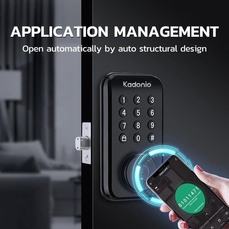 Keyless Entry Door Lock with Keypad - Smart Deadbolt Lock