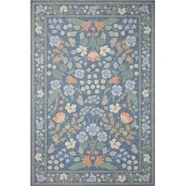 Loloi Rifle Paper Co Cotswolds Indigo 3'-6" x 5'-6" Accent Rug