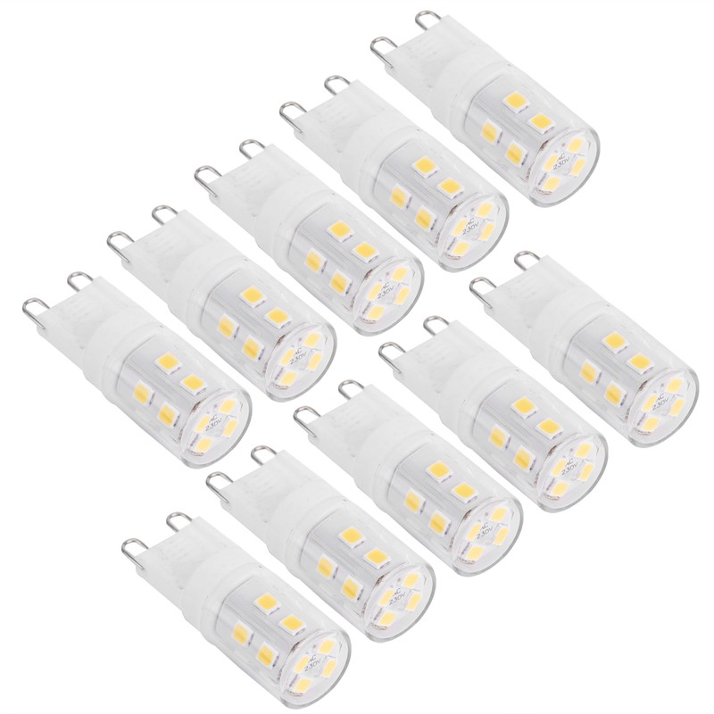 10PCS 2W G9 Ceramic Base 16LED Light Bulbs for Ceiling