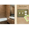 OKAWYC Double Toggle/Single Duplex Light Switch Cover Belaire Beaded Metal