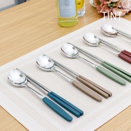Maho Cutlery Tint Adult Korean Cutlery 2-Piece Set (Spoon + Chopsticks) / 마호커트러리 틴트 성인용 한식수저 2종세트(숟가락+젓가락)
