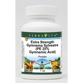Extra Strength Gymnema Sylvestre (PE 25% Gymnemic Acid) Powder (1 oz, ZIN: 512967) - 3 Pack