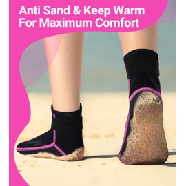 Summshall 3 mm neoprene socks for men and women, keep warm, neoprene socks, non-slip sole, durability, neoprene socks, watt socks for water sports