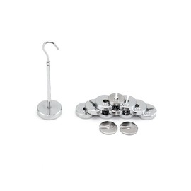 QWORK Slotted Weight Set, 2 Set of 13 Weights with Hanger and Case, 250g Per Set