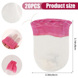 20 Pieces Propane Lanterns Mantles Gas Lamp Mantles Gas Lantern Mantles Propane Lantern Covers Mantles U-Shape Gas Lamp Mantles for Outdoor Camping Lantern (Pink)