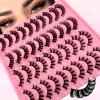 20 Pares De Pestañas Mixtas Rusas Hechas A Mano Con