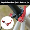 X AUTOHAUX 2pcs 8mm Aluminium Alloy Bicycle Seat Post Quick